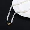 Chaînes perles d'eau douce naturelles forme ronde plate perles en vrac collier pendentif breloques exquises pour la fabrication de bijoux accessoires de bricolage