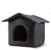 Camas de gato Casas de gatos de gatos para a tenda de caverna de pet -te da caverna de inverno à beira ao ar livre CW160