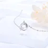 Chaînes Argent Sterling Couleur Univers Étoile Collier Bijoux Japonais Et Coréens Pour Femmes Petit Rêve De Pierre De Lune Fraîche