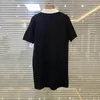 Casual Dresses Classic Black and White Color Matching Polo Collar A-Line Dress Female Simple Short Sleeved T-Shirt 2023 Summer