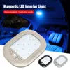 Nieuwe magnetische auto -LED -leesverlichting 5V omgevingslamp 8 kleuren Oplaadbare interieur Auto dak plafondlamp voor autorarrek USB opladen