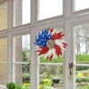Декоративные цветы 2023 День независимости цветочные венок патриотические гавайские украшения для вечеринок дома украшение флаг Американа Поли