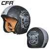 خوذات الدراجات النارية CFR كبيرة الحجم 4XL Retro Four Seasons Helmet Men's Summer Half Half Women’s Knight