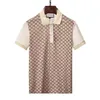 2023 créateur de mode casual hommes polo t-shirt serpent fleur broderie hommes polo haute rue mode polo hommes M-XXXL