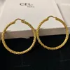 Fashion Classic Hoop Ohrringe Persönlichkeit übertriebener Designer Big Circle Dangle Eardrop Ohrring für Frauenschmuckzubehör