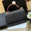 Designer Chain Bags Luxury Flap Bag Genuine Leather Handbag 28CM High Imitation Crossbody Bag With Box ZC026