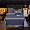 SET 1000TC egyptisk bomull Flat Bed Sheet King Size Highend Premiumrbed Sheets Solid Color Twin Queen Size Bed Lines Bed Sheet