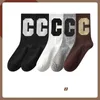 Multicolore Mode C Lettre Designer Hommes Chaussettes Femmes Hommes Haute Qualité Coton All-match Classique Respirant Mélange Football Basketball Chaussettes