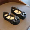 Flat Shoes Baby Fashion Children Дети девочки весна осень малыша льня