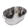 Dinnerware Sets Snack Container Tin Beverage Tub Stainless Metal Succulent Planter Galvanized Bucket Mini Pail Ice Vase Seafood