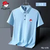 MALKON GOLF MEN'S POLOS SUMME IMPRESSION MALBON T-shirt Polo Men Homme de haute qualité à manches courtes à manches courtes respirantes.