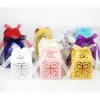 Presentförpackning 50st/set Crossing Candy Dragee Boxes Angel Box Baby Shower Baptism Birthday First Communion Doping Wedding Decor