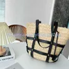 Stylisheendibags strandpåsar strandväskor designer väska axel strå påse kvinnor mode raffia stor rese tygväska handväskor avslappnade shoppingväskor 230421