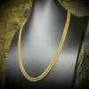 Custom Gold Cuban Link Italian Made 10k 14k 18k Pure Solid Gold Chain Top Jewelry Manufactural Superdense Jakotsu Necklace