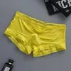 Caleçon 6 pièces/lot 3D dentelle culotte hommes été translucide doux glace soie Boxer sous-vêtement respirant Sexy hommes