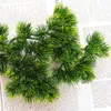 Decorative Flowers & Wreaths Artificial Pine Tree Branches Green Cypress Simulation Fake Plants Leaves Shrubs Advent Season Holiday Xmas Dec