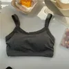 Camisoles Tanks SPCITY Sommer Einfache Baumwolle Rückenwickel Damen BH Atmungsaktiv Traceless Unterwäsche Bequem Kurz Weich Nahtlos