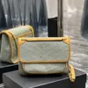 TOP 10A Designer Luxury niki 28cm WOMEN LouLou Niki Medium Quilted Suede Shoulder Bag Crossbody Bag Best Quality