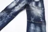 DSQ Slim Blue Men's Jeans Cool Guy Jeans Hole Classic Hip Hop Rock Moto Casual Design Distressed Denim DSQ2 Jeans 397