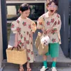 T shirts Boys Loose Fashion T shirt Thin Short Sleeves Shirt Children Girls Sweet Puff Dress Cotton Backless Cute Dresses 230506