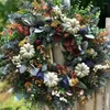 Decorative Flowers Hanging Wreath Plastic Garland Lightweight Widely Application Delicate Farmhouse Harvest Autumn