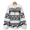 23SS Isabel Marant Women Designer Sweater Coats Nieuwe Casual Fleece Printing Pullover Half Zipper gebreide mode -trui