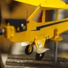 Obiekty dekoracyjne figurki 3D Piper J3 Cub Wind Spinner samolot metalowy samolot Vane Vane Outdoor Dach Dach Wskaźnik Wystrój ogrodu 230506