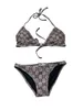 Designer Sexig bikini Set för kvinnor Bandage baddräkt Twopieces Top Swimewear Bathing Suit High midje strandkläder