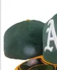 Pronto Stock Wholesale de alta qualidade Oakland Sport Team Caps LA como aba plana em chapéus de campo Tamanho completo do design fechado 7- Tamanho 8 de beisebol ajustado Gorra Casquette A0