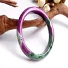 Bracelet véritable naturel Sri Lanka Zoisite épidote cristal pierre ronde juste une femme amour bracelets diamètre intérieur 59mm