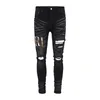 Mens Designer Jeans Ripped Denim Pants Man Slim Jeans Casual Hip Hop Zipper Trousers For Male Stretch Trouser 05