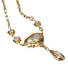 Pendant Necklaces YYING Cultured White Keshi Flower Pearl Chain Necklace Big 20" 230506