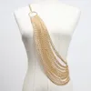 أحزمة أزياء السلسلة الذهبية حزام الإناث خصر شرابة أحزمة المعادن الشرير للنساء جودة عالية جودة قابلة للضبط ضابط الفستان ملحق 230506