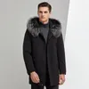 Men's Jackets 2023 Design Men's Winter Coats With Warm Fur Collar Liner Black Outdoor Men Hooded Chaqueta Hombre 4XL