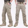 Mens Pants Military Tactics X9 Överallt Multiplock Dragkedja Elastiska byxor utomhus sportklättring och jakt 230506