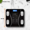 Balança inteligente de gordura corporal, balança digital sem fio com bluetooth, analisador eletrônico de composição corporal, aplicativo de pesagem para smartphone