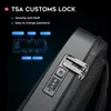 حقيبة ظهر جديدة للأعمال 15.6 بوصة محمول مزروعة Bagpack Men أنيقة مقاوم للماء USB حقيبة كمبيوتر محاسبية حقيبة كبيرة من السعة