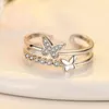 Обручальные кольца мода серебряная бабочка для женщин -дам