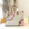 Handtas Tote Bag Dames Designer Schoudertas Echt leer make-up tas Oude bloem Crossbodytassen portemonnee Kettingen Touwen Bedrukt Verstelbaar Afneembare kaarthouder