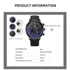 Montres-bracelets Mode Hommes Sport Montres Hommes D'affaires En Acier Inoxydable Quartz Montre-Bracelet Mâle Casual Bracelet En Cuir Noir Horloge Lumineuse