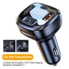 New FM Transmitter Bluetooth-Compatible Wireless Car MP3 Player Dual USB QC3.0 Fast Charging TF/USB Input Hands-Free Call Car Radio