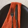 Serviette de table serviettes en lin de coton napperon en tissu réutilisable torchons en tissu coloré fournitures de fête de mariage décor de Banquet à la maison