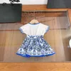Kıyafetler Kız Aile Eşleşen Kıyafetler Yenidoğan Bebek Pamuk Toddle Perakende Tasarımcı Giysileri Çocuk Kız Kızlar Kısa Kollu Elbise Pamuk Classi