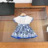 Outfits Mädchen Familie Passende Outfits Neugeborenes Baby Baumwolle Kleinkind Einzelhandel Designerkleidung Kinder Mädchen Kurzarmkleid für Mädchen aus Baumwolle, klassisch