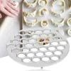 Moldes para hornear con 37 agujeros, herramientas para hacer bolas de masa hervida, fabricante de bolas de masa hervida, molde de aluminio para ravioles, Pelmeni, cocina Diy, hacer pastelería