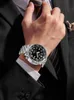 Armbandsur andra varor Lige Mens Watches 5atm Sports Waterproof Quartz armbandsur Luminous Clock med Steel Bezel Watch for Men Relogio Masculinobox 230506