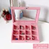 Jewelry Pouches High Quality Size 20.5 15 5cm Pink Display Box Rings Earrings Bracelets Necklaces Or Other Ornaments Storage Organizer