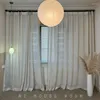 Kurtyna nowoczesna japoński w stylu lniany beżowe zasłony do salonu sypialnia zabiegowe okno kuchenne zabiegowe zasłony Cortains FIRANIE