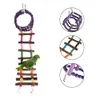 Tillförsel Pet Bird Parrot Toy Climbing Ladder Parrot Hamster Log Swing Hanging Bridge Toys Standing Birds Chew Toy