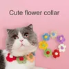 Colliers de chat laisse mode animaux de compagnie collier de cou bijoux compacts accrocheur résistant aux morsures forme de fleur douce